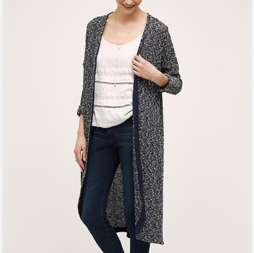 Anthropologie Dolan Left Coast Oak Street Duster Cardigan Top Sz EUC!